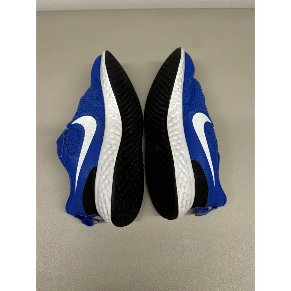 Nike Revolution 5 PS Sneaker Blue White Hook & Loop CU5126-401 Kids Sz 1.5